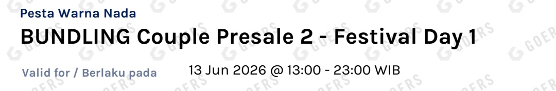 zoiosh's tweet photo. wts want to sale pesta warna nada

💬 bundling couple 2 tix 230.000 day 1 
co sendiri pakai email pribadi, abis payment langsung oper qr tix
rfs: mau ganti hari ke day 2 🧎🏻‍♀️🧎🏻‍♀️

tags. tiket konser indo festival main warna yura kahitna sal priadi perunggu biru baru https://t.co/9ND0NB58yg