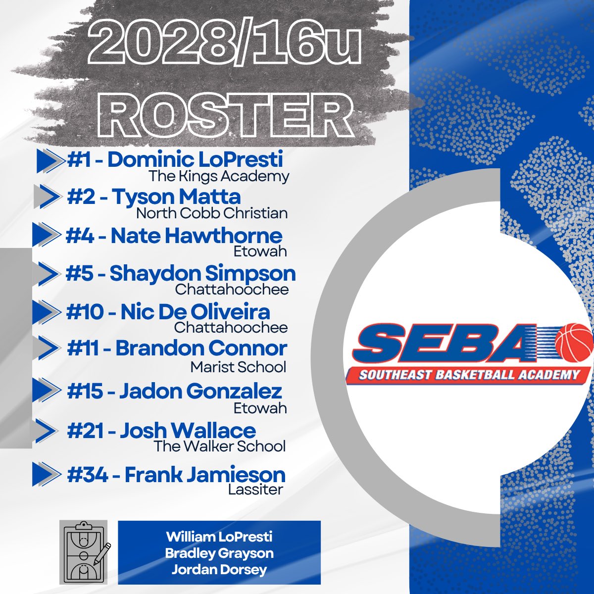 SEBARoundball's tweet photo. Following a strong April, the (16u) SEBA Warriors 2028 will open up May at this weekend’s @Phenom_Hoops Southern Showcase. 

Looking forward to competing & the opportunity for our guys to continue to grow. 

Schedule: https://t.co/SQi7RjOUb4

@PhenomGeorgia_ @colbylewis20 @Coach_Rick57 @POBScout @ty1ewis @WatanabeSosuke