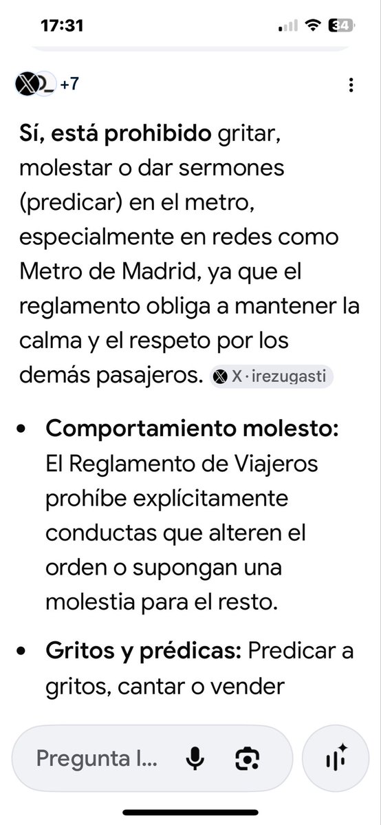 Si veis predicadores en el metro tenéis que llamar a la policía y denunciarlo… está prohibido.