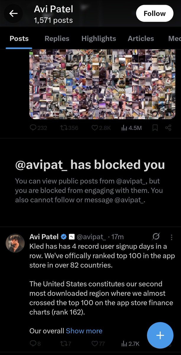 CaptnHenryEvery's tweet photo. @buildobagginz @useKled @avipat_ Haha he blocked him instead of replying 

So insecure

Short this to 0 https://t.co/A998mzw9zS