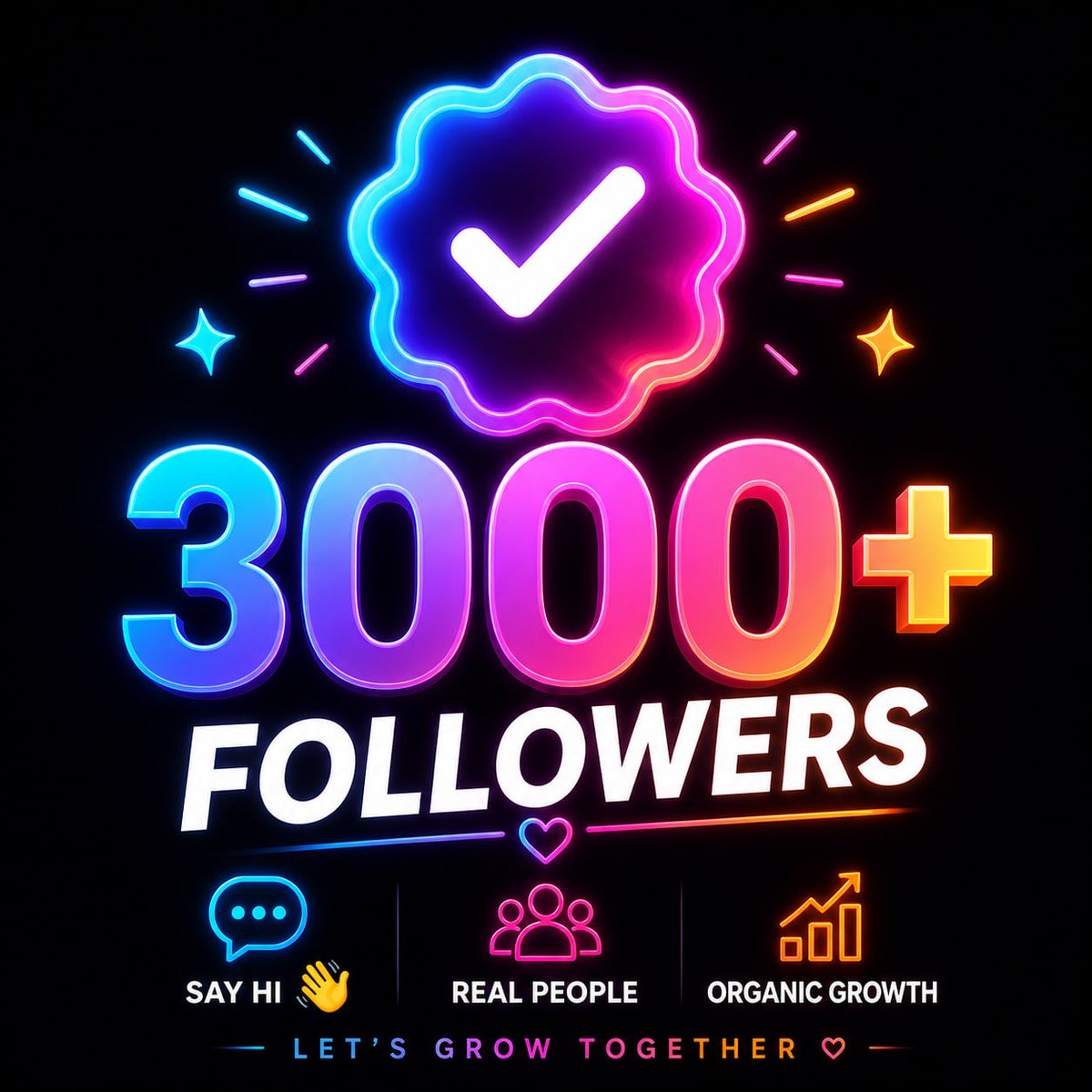 Small account 🔥🔥🔥 
Say - HI 👋 
Gain 3K+ new organic mutual ✅