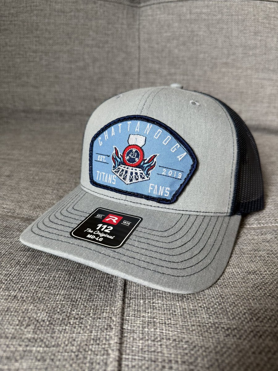 ChattTitansFans's tweet photo. 🚨LIMITED EDITION MERCH DROP!🚨

Excited to announce that we’re offering a limited amount of CTF HATS, featuring our latest patch for the 2026 season!

$25 each, with pickup at any of our events, or local pickup in Chattanooga if you can’t wait that long. While supplies last! https://t.co/EwtpBLlyVu