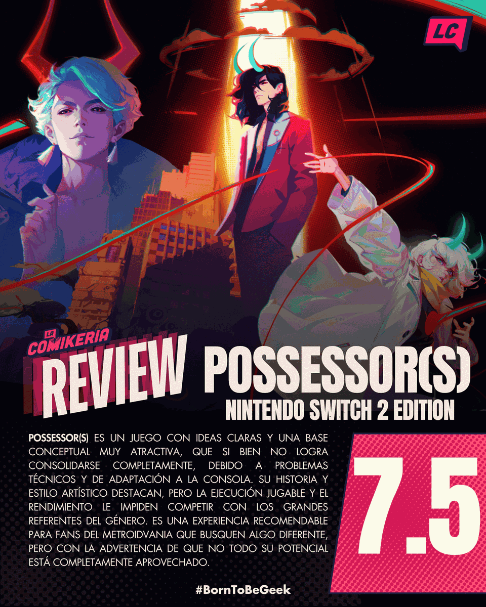 LaComikeria's tweet photo. #GAMING 🎮 #POSSESSOR(S) NINTENDO SWITCH 2 EDITION – #Reseña

 Estilo propio de Possessor(s) Nintendo Switch 2 Edition destaca aunque tiene limitaciones claras, te contamos más en nuestra #review

#BornToBeGeek

⚡ https://t.co/6dujtHScVJ https://t.co/bRS4W1vnaA