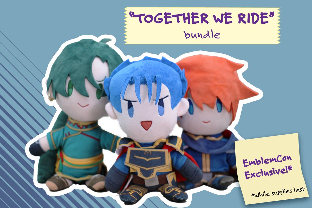 Elpis0fh0pe's tweet photo. And finally there are two types of bundles! The Double Lord bundle, and the @TheEmblemCon exclusive, Together We Ride bundle! Grab the first western lords at a reduced price!
Bundles with Eliwood are at a limited supply. https://t.co/JtaCjv1R21