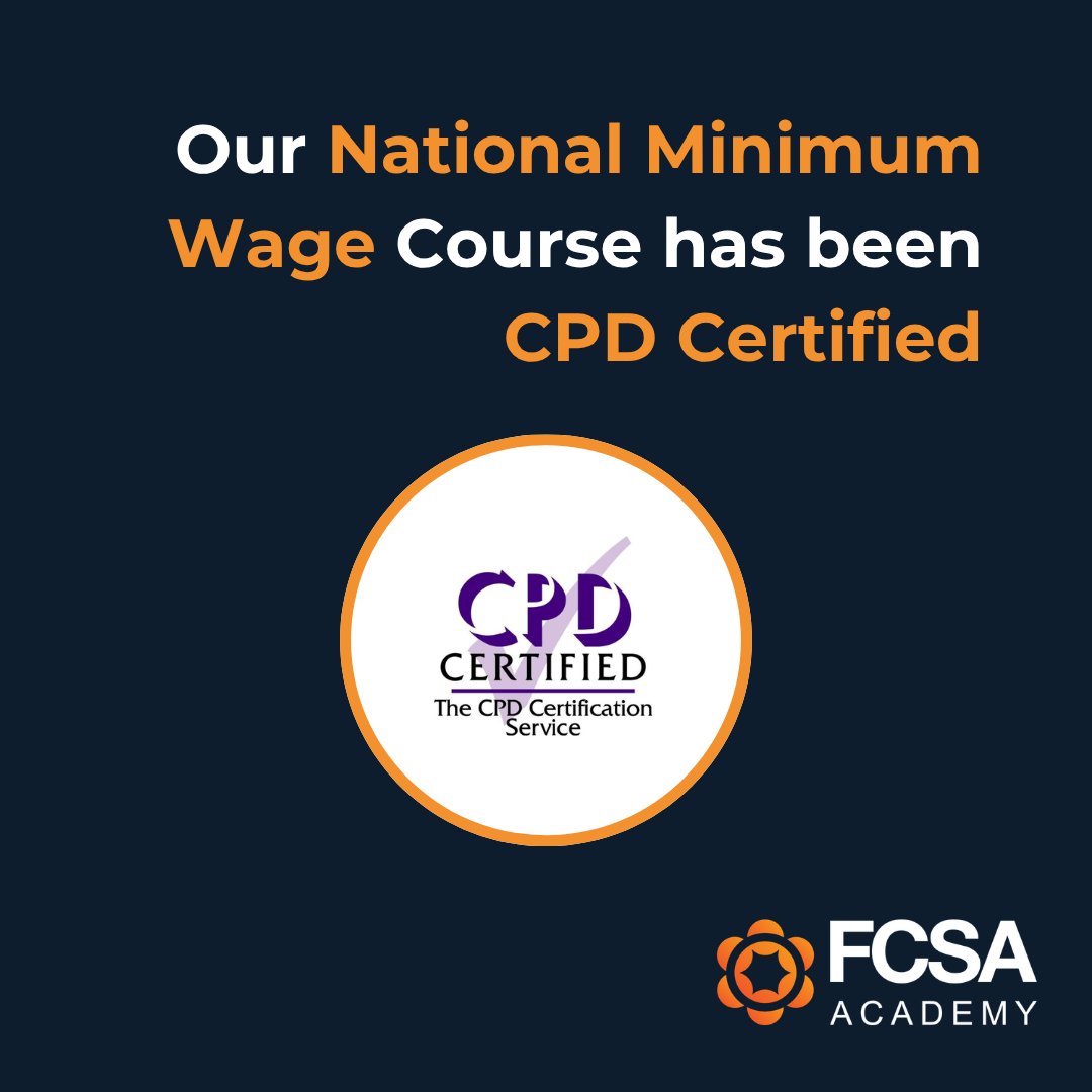 FCSA_org's tweet photo. Proof, not promises.

FCSA Academy's National Minimum Wage (NMW) course has been awarded CPD certification. It's the first certified training pathway built specifically for umbrella company staff, covering National Minimum Wage legislation, policy, and the compliance failures that cost businesses dearly.

NMW is consistently one of the most common compliance failure points in umbrella payroll. Not because people don't care. Because sector-specific, certified training at this level hasn't existed until now.

What the course covers:
- NMW legislation and how it applies in umbrella payroll specifically
- The most common error patterns and how to identify them early
- Record-keeping obligations that HMRC expects you to meet
- Practical application using scenarios drawn from umbrella payroll

CPD certification means this isn't self-assessed. The course has been independently recognised against a published standard. For umbrella companies facing increasing agency scrutiny, that distinction matters.

Enrol your team at https://t.co/QptyxNynKZ

#NMW #Umbrella #Compliance #FCSA #Recruitment
