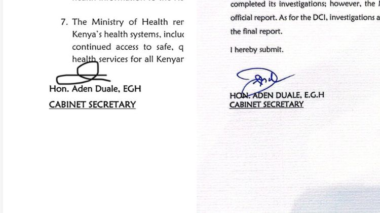 Official_Viu's tweet photo. Fake signature or fake document? Questions over different CS Duale signatures in official statements

https://t.co/sk8qPQMk8p https://t.co/LzxxpRLU1I
