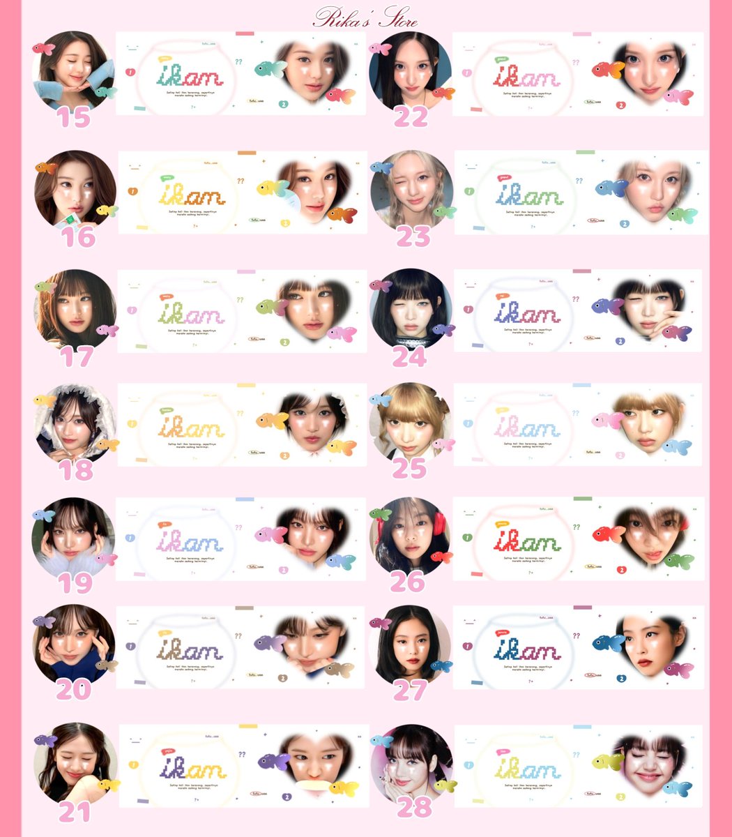 lifterasi's tweet photo. @youkiyna no 46 kakk

🐟 layout ikan girl group ready stock 🐟

🎨 ava png
💰 5.000 / ea
💳 dana, spay, gopay, qris

❌ sold: 10, 12, 15, 16, 24, 26, 33, 34, 36, 43, 44, 45 https://t.co/P9SHg1QlhO