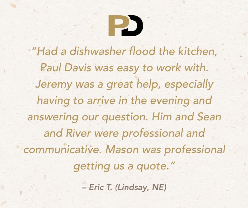 PaulDavisNONE's tweet photo. Another customer taken care of in their time of need ✅ ⭐  This is the Paul Davis way! 

#restoration #nebraska #pauldavis #waterdamage https://t.co/Rhme8zvi95