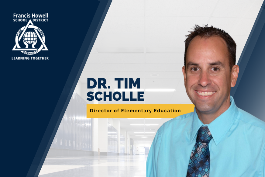 FrancisHowell's tweet photo. The Francis Howell School District has named Dr. Tim Scholle as director of elementary education. Scholle will replace Chris Garland, who is retiring at the end of the 2025-26 school year.

“I am incredibly excited to begin this journey as Director of Elementary Education,” Scholle said. “Together, we will continue to strengthen our elementary schools, support our educators, and create meaningful opportunities for every student we serve.” 

Learn more about Dr. Scholle ➜⇢ https://t.co/TGABLzaRHc