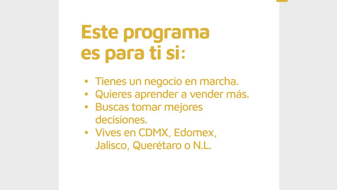 stpfintech's tweet photo. Haz crecer tu negocio con ProActiva. 🚀

Programa gratuito para emprendedores que buscan vender más y mejorar su operación.

Disponible en CDMX, Estado de México, Jalisco, Querétaro y Nuevo León.

⚡ Cupo limitado. Aplica hoy.
➡️ https://t.co/g657WulY5k https://t.co/z6idb3Sfot