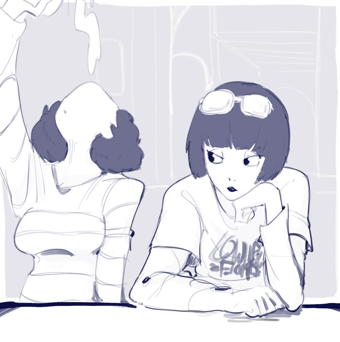 ImMisterPlow's tweet photo. Ohya &amp; friends sketch https://t.co/lVTeEFJ24w
