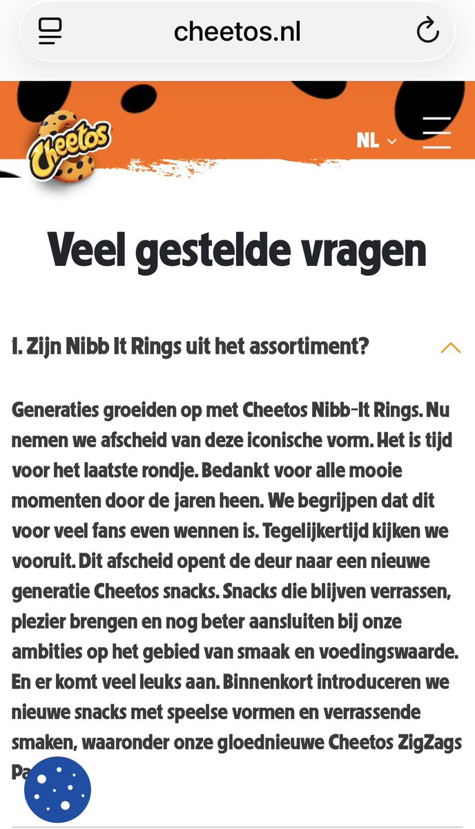 ernstmulder's tweet photo. het leven wordt nooit meer hetzelfde. waarom moet dit? ik word hier best sip van. op naar het Malieveld! #nibbit #cheetos https://t.co/HPeyFmGqUg