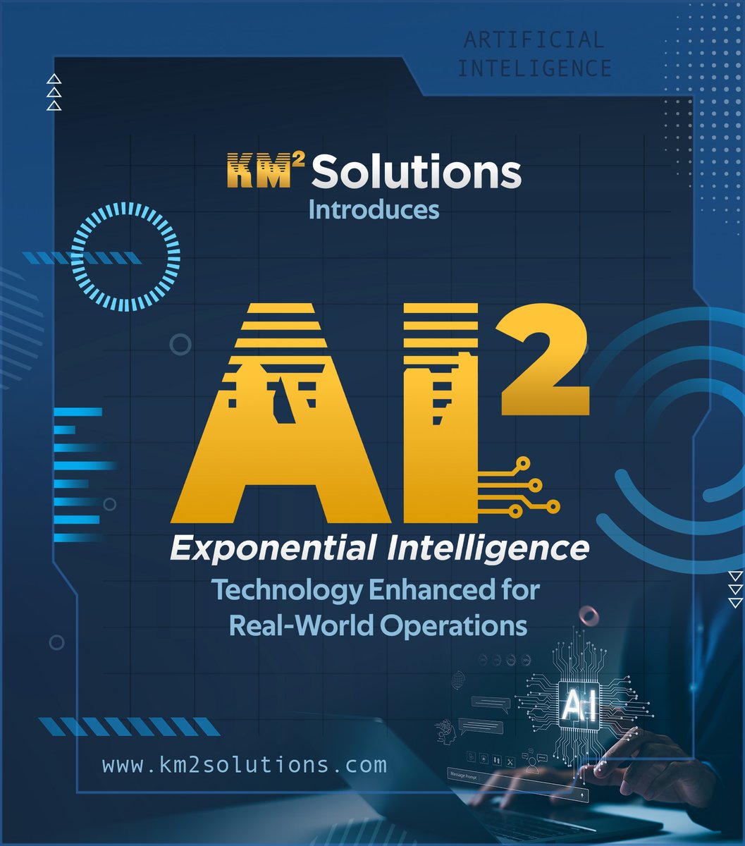 KM2solutions's tweet photo. KM² Solutions introduces AI²: Exponential Intelligence, a practical, performance-driven approach to artificial intelligence built for real-world operations. Developed and refined to enable scalable growth across client operations.
READ MORE HERE: https://t.co/EiObHqVGI4
#AI https://t.co/YSr5x9dnF8