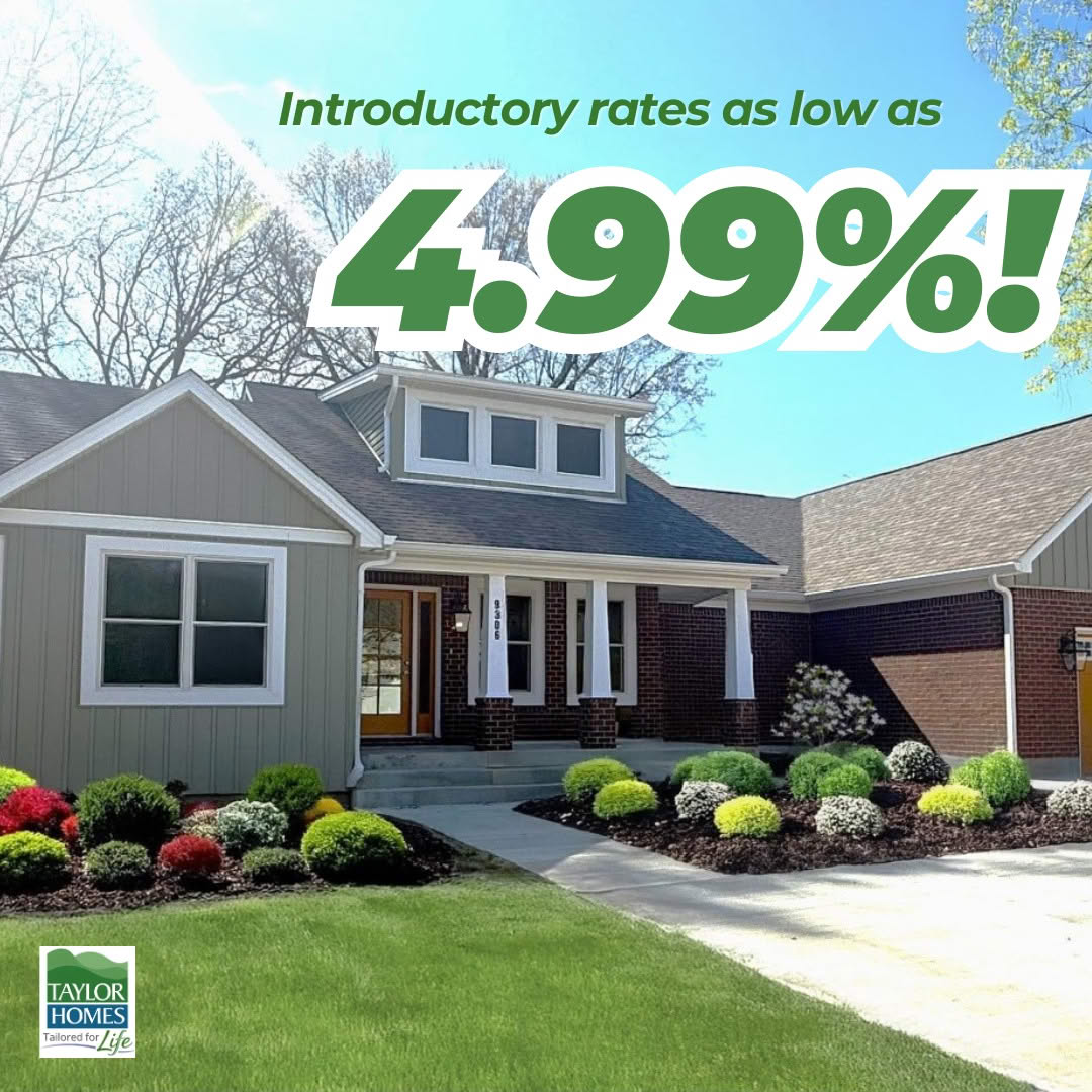 TaylorHomes's tweet photo. Stop dreaming and start building!
If you’ve been waiting for the perfect sign to start your new home journey, this is it. We are thrilled to announce that introductory construction loan rates are as low as 4.99%! Now is the incredible opportunity you've been looking for to build the custom home you’ve always wanted—for less.