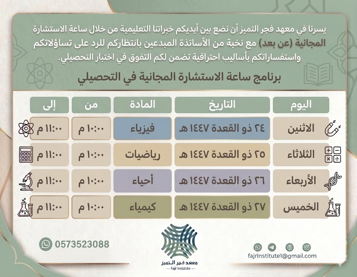 معهد فجر التميز العالي للتدريب tweet media