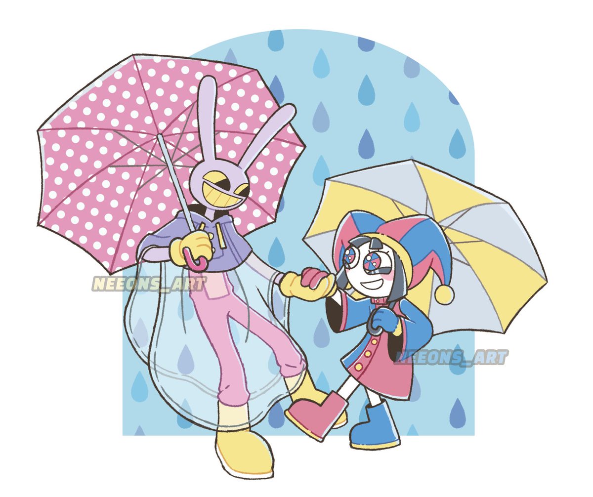 Impulse drawing of Jax and Pomni cause I don't live in Japan and