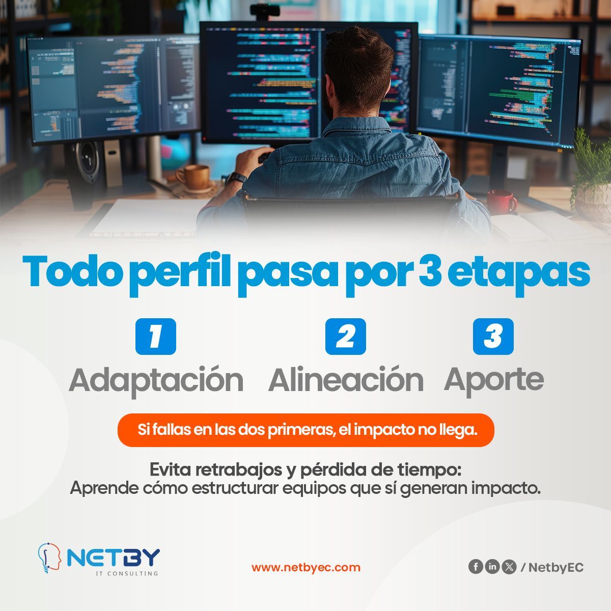 Netbyec's tweet photo. 👉 📩 Hablemos sobre cómo fortalecer tu equipo sin fricción operativa.
https://t.co/qZ8I8FNhgm

💬 ¿En qué etapa crees que más fallan los equipos?

#NetbyEC #IntegraciónTI #EquiposTI #CTO #GestiónTI #StaffAugmentation #ProyectosTI #TecnologiaEcuador #ITManagement #Netby https://t.co/1zPrE7K2XE