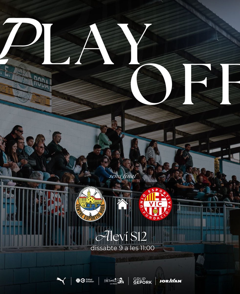 cerodadeter's tweet photo. 𝐅𝐔𝐓𝐁𝐎𝐋 𝐅𝐎𝐑𝐌𝐀𝐓𝐈𝐔 | 🇫🇮

💥 Semifinal del play-off d’ascens 👊🏼

🗓️ Dissabte 9
🏠 Aleví S12 🆚 @UEVic_ 
⏰ A les 11:00h https://t.co/vbVo4Uj0LH