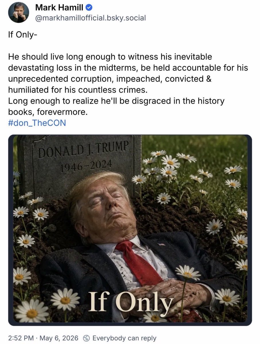 maddenifico's tweet image. Why is MAGA so upset by Mark Hamill's post? It's not like the entire democratic free world is not thinking the same thing.