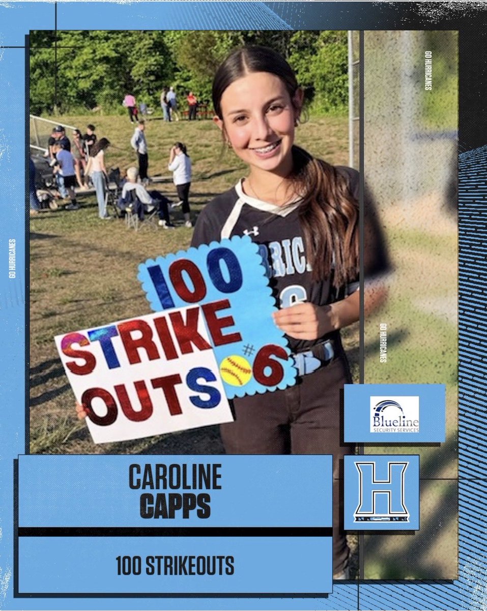 HHSCanesSB's tweet photo. 🔥 Congratulations to Huntingtown High Freshman Pitcher Caroline Capps (2029) on a great season in the circle. Caroline got her 100th Strikeout of the season capping off a great freshman year 🥎 @gohhshurricanes @CoachGreever @USR_Pitchers @ccapps2029 https://t.co/x82Td8LbvS