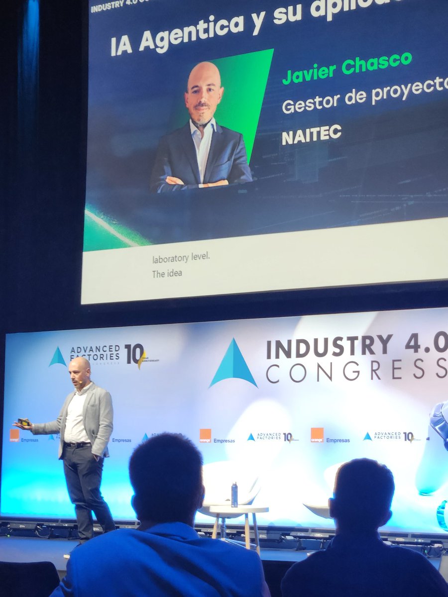 xavierbuch's tweet photo. Tarde interesante en el Congreso de  la Industria 4.0 @AdvanFactories donde se propone integrar IA en las fabricas trabajando wn local @intelequia #af2026 #advancedfactories @accio_cat #intelequia https://t.co/JldWHcWlfR