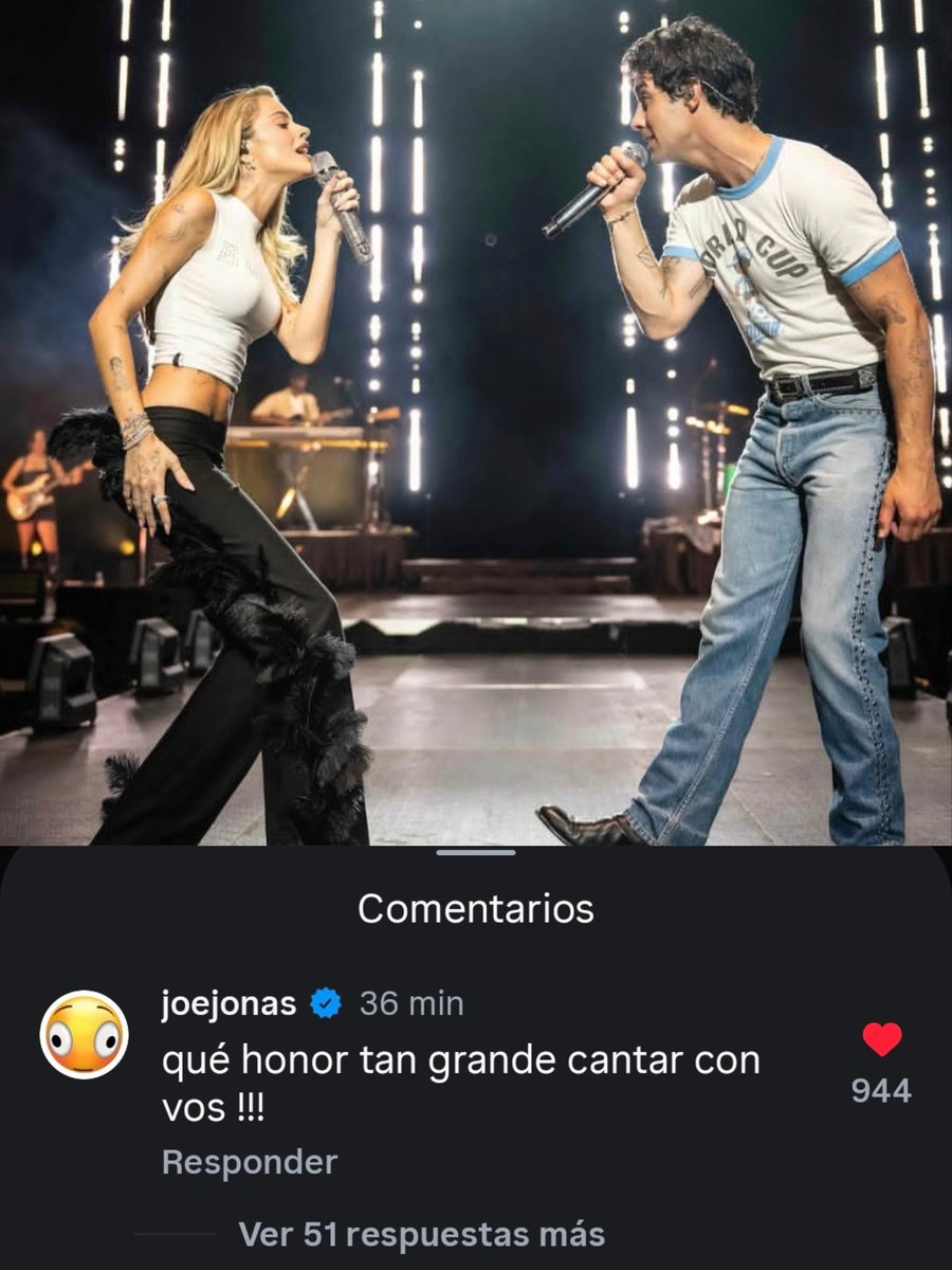 El comentario de Joe Jonas a Tini 🥹♥️