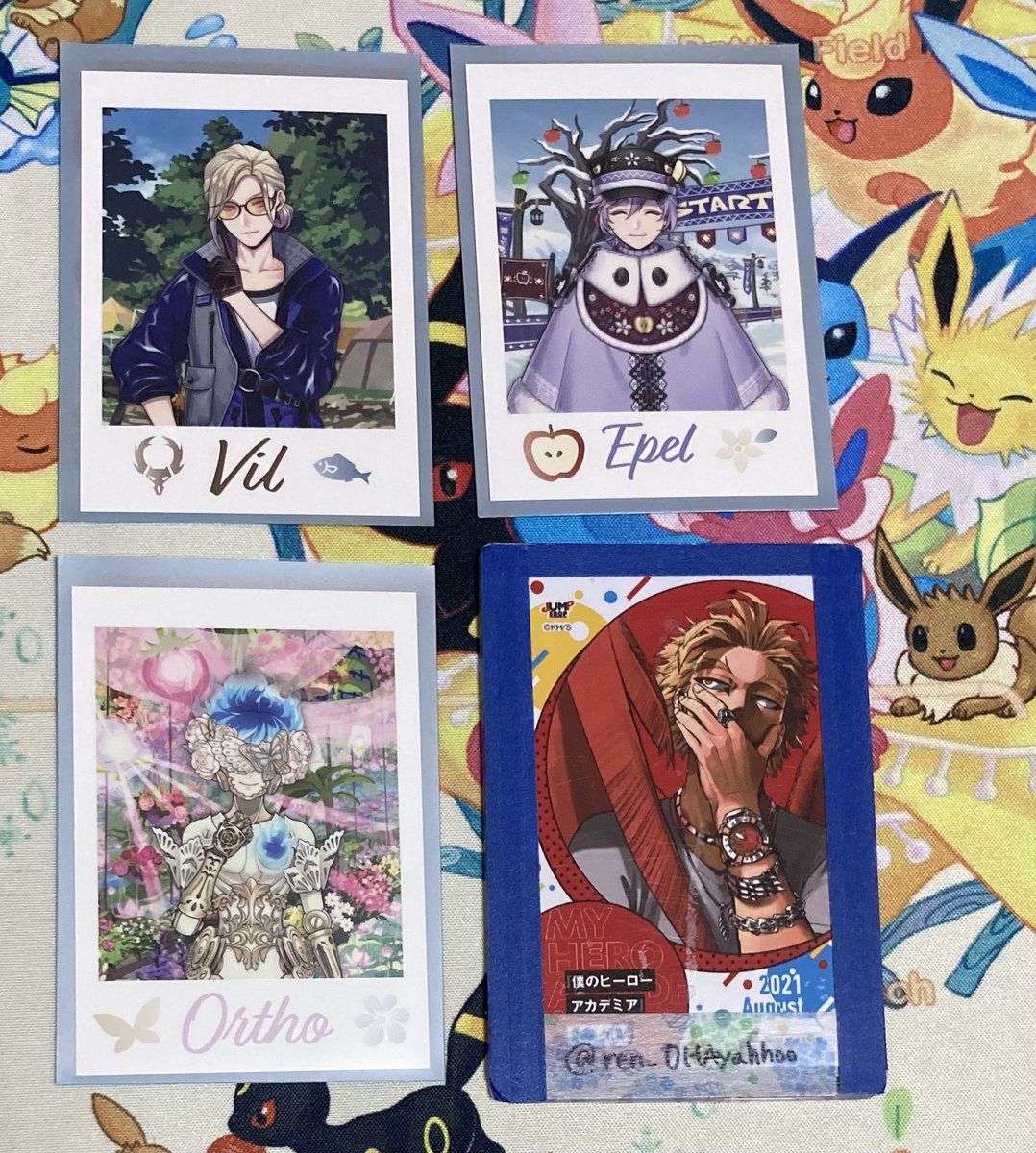 ren_OHAyahhoo's tweet photo. 【交換 】
ツイステ展  ツイステッドワンダーランド展  ランダム カードコレクション  缶バッジ

譲）カード：エペル、ヴィル、オルト
缶バ：ジャック、トレイ

求）カード：ジェイド、リドル､マレウス､リリア
缶バ：レオナ、ジェイド

※リドル、マレウス、リリアは友人分で探しています

郵送希望 https://t.co/Tfsa6s1Bcz