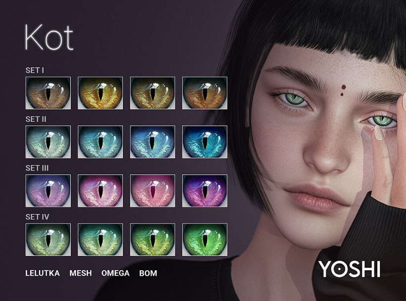 KawaiiFeedSL's tweet photo. YOSHI Kot Eyes @ Astrophe〡Taxi: https://t.co/Lymj1zehuu
#SecondLife #Yoshi #Astrophe #secondlifeevent #secondlifecontent #KawaiiFeed https://t.co/NRxctU3PPw