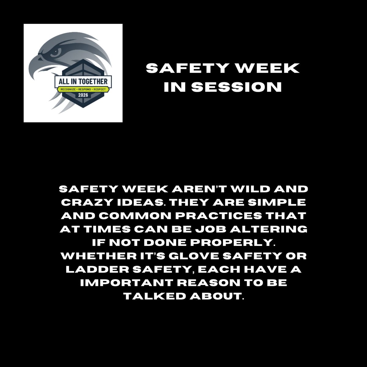 RedHawkfp's tweet photo. Nothing novel but always important.
#redhawk #evervigilant #safetyweek https://t.co/uYKpm79B1t