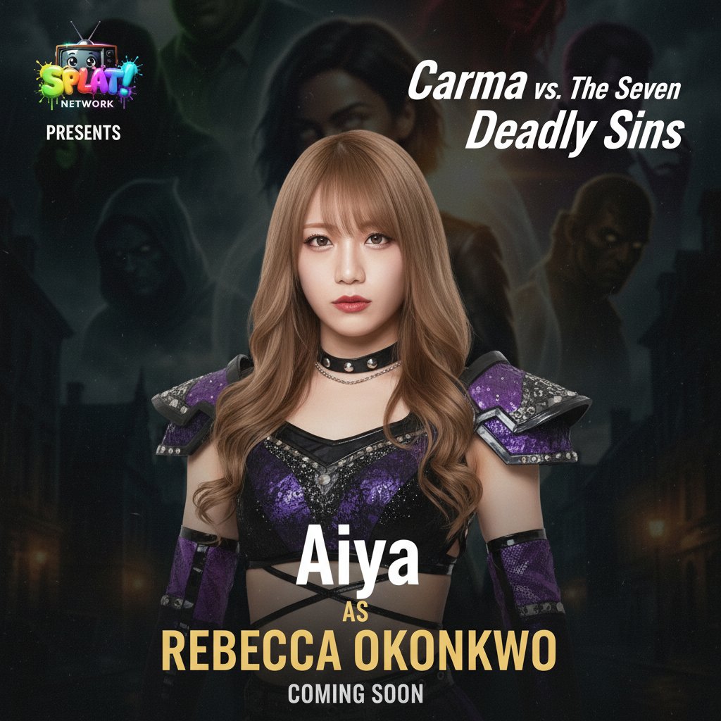 thesplatnetwork's tweet photo. π¬ CASTING ANNOUNCEMENT π¬
@ShinijoshiAiya has been cast as REBECCA OKONKWO in the upcoming series "Carma vs. The Seven Deadly Sins"!
We can't wait for you to see what they bring to this role. π
#SplatNetwork #CastingAnnouncement #CarmavsTheSevenDeadlySins https://t.co/PdE2Yvo9qC