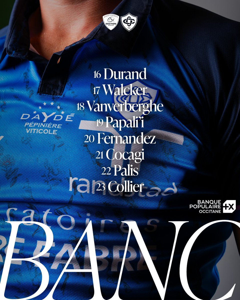 CastresRugby's tweet photo. Le XV pour le déplacement à Pau, présenté par la Banque Populaire Occitane 💪

#SPCO #TeamCO https://t.co/4aYWD0kl7n