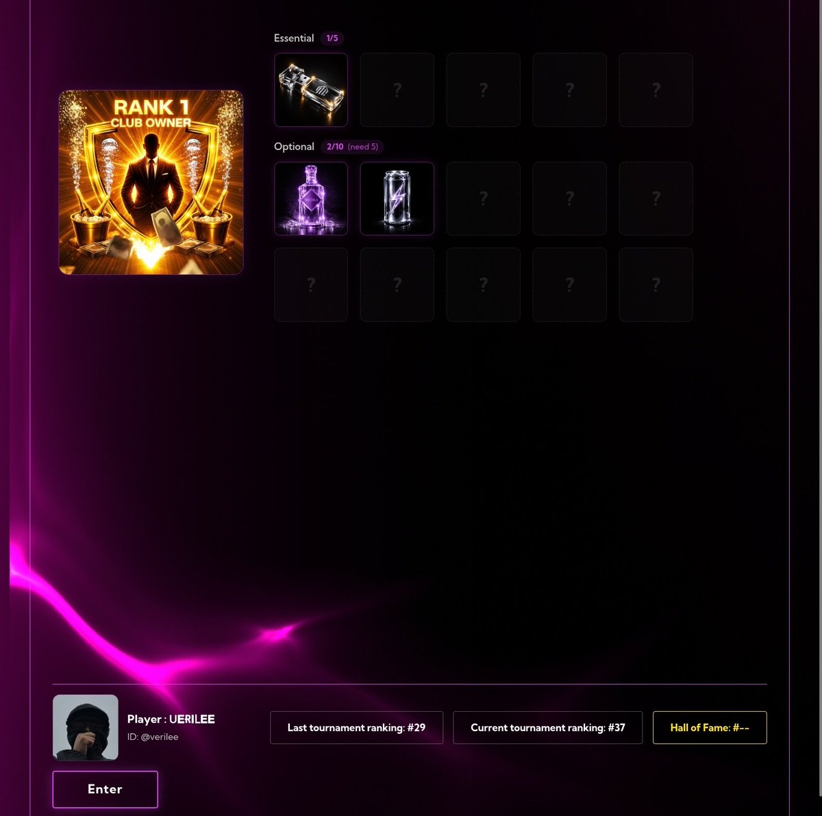 verilee001's tweet photo. Just entered the world of @ClubChainOff π₯
Grinding quests, collecting rewards, and climbing the ranks one step at a time πβ‘οΈ
Rank 1 Club Owner loadingβ¦ ππ
Join now!
https://t.co/7sRQUUFnkk
#ClubChain #Web3Gaming #DropWorks #GameFi https://t.co/SbJjiJcykC