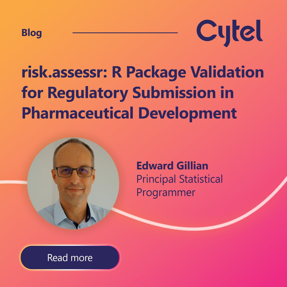 cytel's tweet photo. For organizations leveraging R in regulated environments, a rigorous approach to validation is crucial. We discuss risk.assessr, an open-source tool that allows users to create a practical, data-driven process to meet regulatory requirements. https://t.co/DRJtuY2UXC https://t.co/YsHiLGhxz7