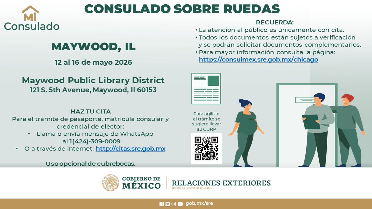 Consulado General de México en Chicago tweet media