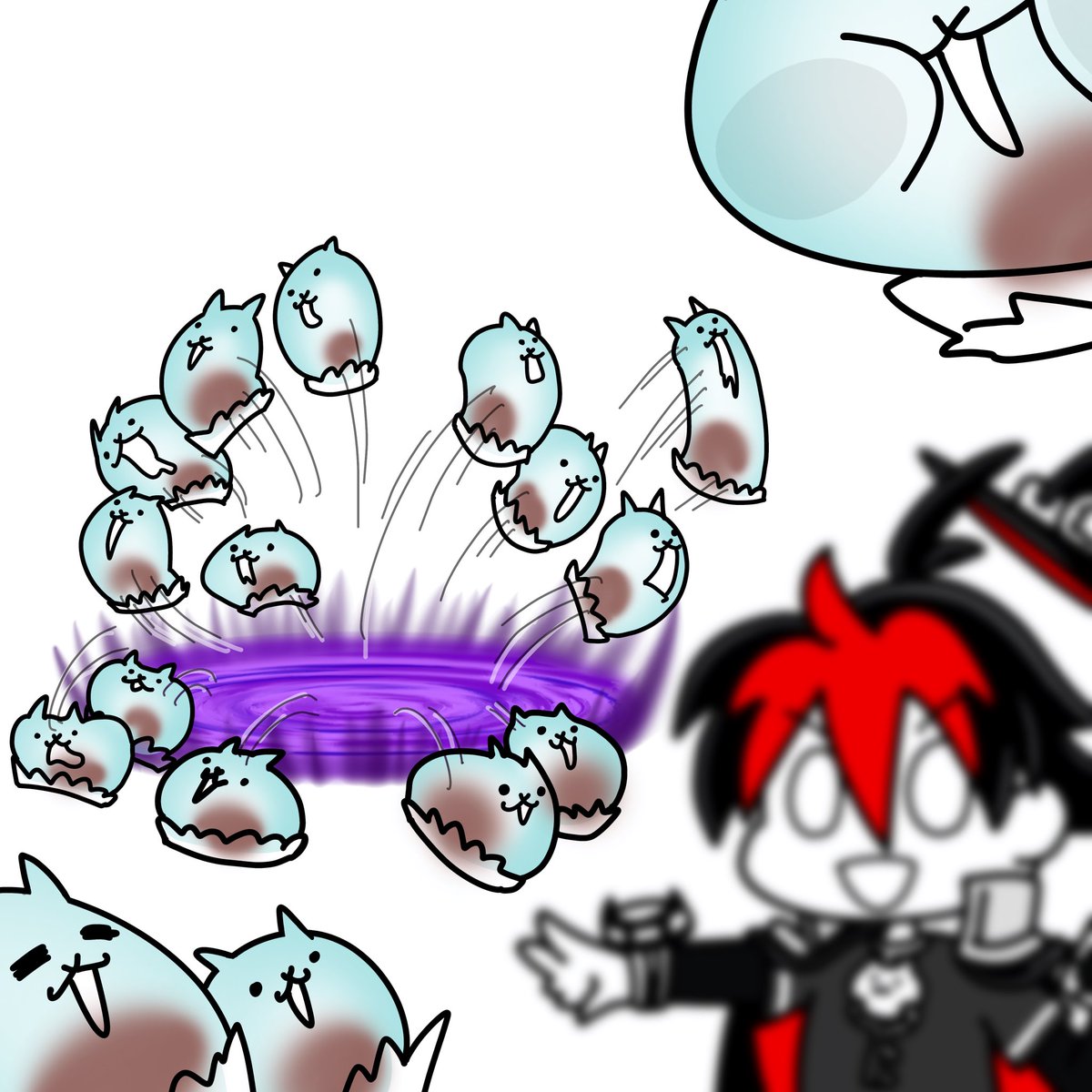 shikavane2222's tweet photo. 召喚しすぎだよ！？サトルくん！！

#にゃんこ大戦争 https://t.co/jZLdo7hV1S