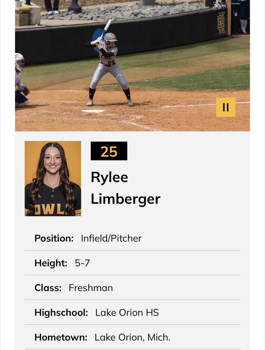 RyleeLimberger's tweet photo. After lots of consideration I have decided to enter the transfer portal as a RHP/Utility with 3 years of eligibility left. Forever grateful for my time spent at Kennesaw and the bonds I created. Excited to start the next chapter. @D1portal @SoftballPortal @CollegeBDJocks https://t.co/0TTEW6ouos