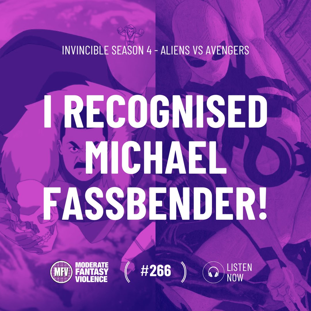 MFVPodcast's tweet photo. MFV #266 is out now. It’s an alien invasion double bill. We talk Invincible season 4 and Aliens vs Avengers. Listen here: https://t.co/PEKaQP0IsG https://t.co/Y8z6h3Ojbr