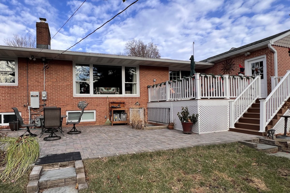 Talon9607's tweet photo. This Frederick, Maryland addition remodel by Talon Construction turned a modest rear elevation into a much more polished outdoor living space with a larger, more integrated footprint. The project improves both curb appeal and usability. #homeimprovement #homeaddition #remodeling https://t.co/VFCOOaFHh9