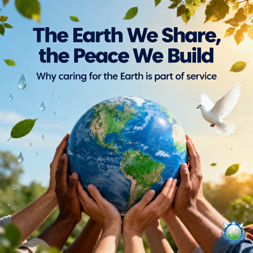 rtmarsh's tweet photo. For Universal Peace Federation, stewardship is not only environmental. It is moral. To live for the sake of others includes protecting the natural world that sustains present and future generations.
https://t.co/PF4B16PxTn
#MonthOfService #MotherEarthDay #Peacebuilding https://t.co/MLCslFYV6F