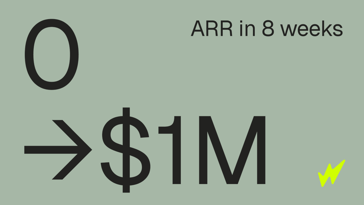 wattdata's tweet photo. 8 weeks ago, we launched Watt in beta. This week, we crossed $1M ARR.

We're proud of what our customers are building on Watt, and we're not going to slow down.

A few things we believe more strongly today than we did at launch:

1) Agents need a signal layer that is built for them. The legacy stack is not, and it shows.
2) When you give an agent 100,000+ real-world signals across 15 trillion data points and let it reason, the result isn't incrementally better. It's a different product entirely.
3) The craft is shifting. The people who used to wait in line for data are now composing against it directly. We call them “signal engineers” (more to come here).

This is the smallest Watt will ever be (we’re still in beta). The next layers of the platform are queued up, and a lot of what we're working on now will make today look quaint.

We're just getting started.