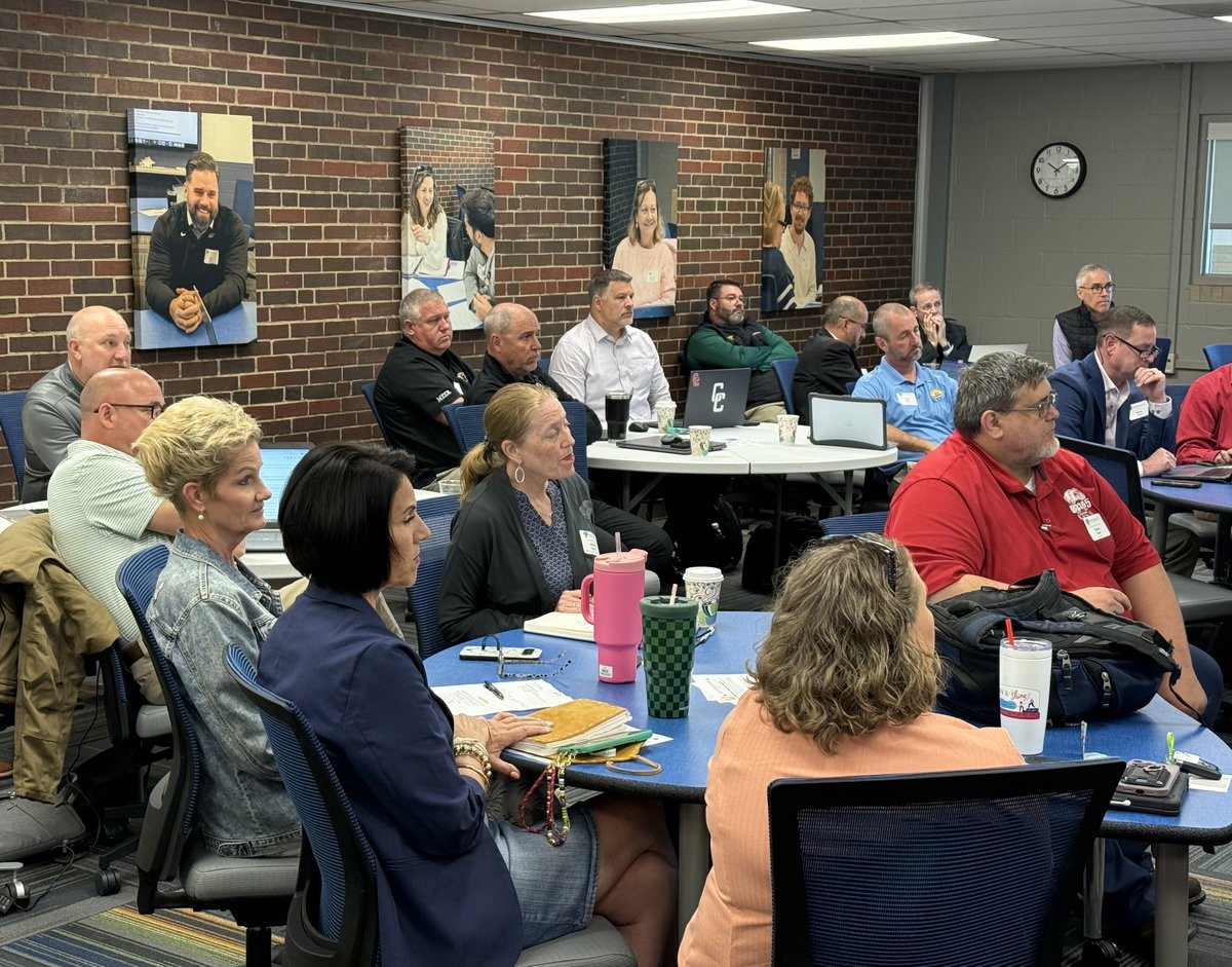 GreenbushESC's tweet photo. We were honored to have Dr. Jake Steel, our next Kansas Commissioner of Education, attend our in-person Superintendent Forum today at our Lawrence location. From @ksdehq updates to future planning and support for Kansas students, educators, &amp; schools, the future is bright! ☀️ 🌻 https://t.co/stZkOEtzwV
