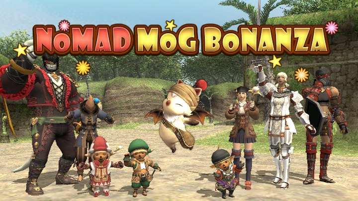 We're pleased to announce the 24th Vana'versary Nomad Mog Bonanza! 🤩 sqex.to/tbUFE

Players will once again be able to purchase 2 bonanza pearls starting from Thursday, May 14 at 1:00 a.m. (PDT) / 8:00 a.m. (GMT) / 9:00 a.m. (BST)!