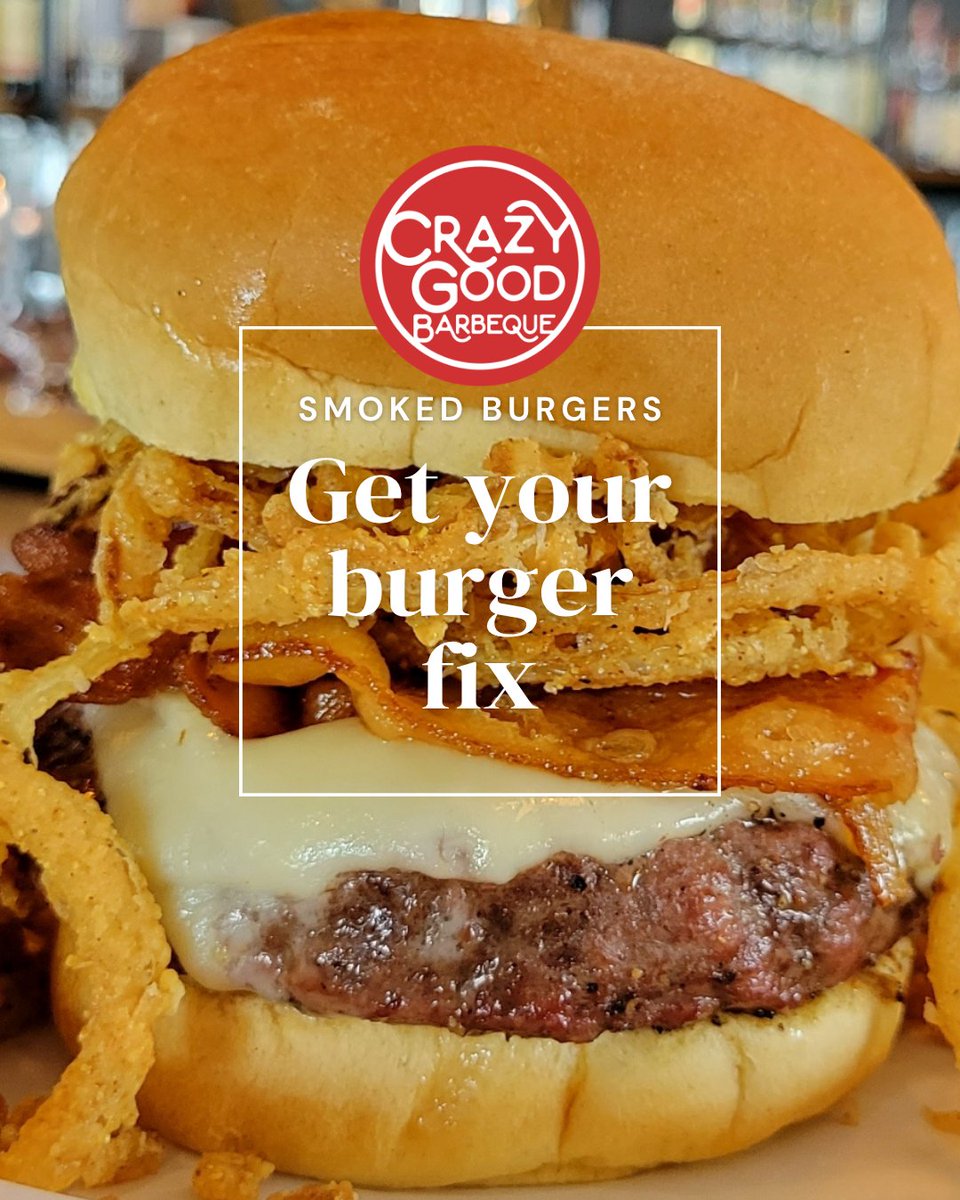 crazygoodeats's tweet photo. Smoked Burgers available after 5PM...load it just how you like it! Or order the Chef Special, Charred Mustard Burger.
https://t.co/EUidA8Wfdu
#smokedburger #crazygoodbbq #olathebbq #kcbbq #kceats #kcfoodie #olatheeats https://t.co/9wI1HPbQ0D