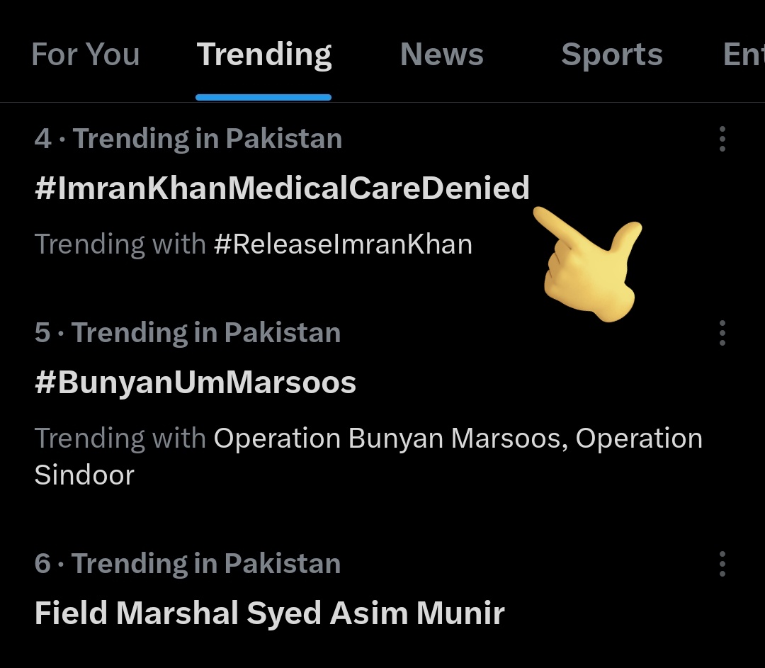 KaliwalYam's tweet photo. حاضری لگائیں کیا آپ نے اس ٹرینڈ #ImranKhanMedicalCareDenied میں حصہ لیا یا صرف تماشہ دیکھ رہے ہو 🧐 https://t.co/AuYB3L5ILo