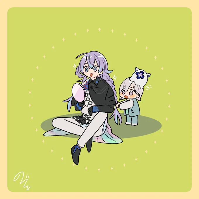 おじいちゃんと孫みたいでかわいいルベミャ