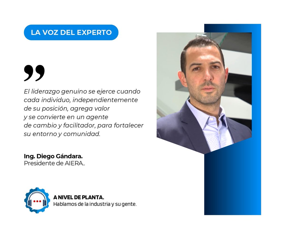 NivelPlanta's tweet photo. Hoy, en #LaVozDelExperto, Diego Gándara, presidente de AIERA, destaca que el verdadero liderazgo surge cuando sumamos valor y fortalecemos nuestro tejido social.

¿Cómo vas a impactar hoy en tu entorno? 💡

#ANivelDePlanta #Monterrey #liderazgo #empresarial #Saltillo https://t.co/IrFMpBe1wV