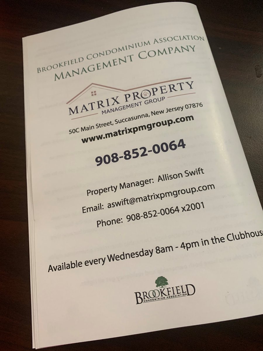 MatrixPMGroupNJ's tweet photo. Check out this beautiful, updated Resident Reference Manual we created in-house for one of our newest 55+ Community!

We are the management company your HOA Community needs.
Contact us today to get started.

https://t.co/LK9X4lKL0B
908-852-0064

#hoacommunity #hoaliving #njhoa https://t.co/7mrnPuirbE