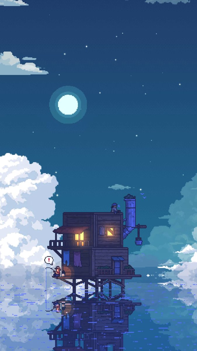 CELESTAY_dev's tweet photo. CELESTAYの海や空の表現を模索中です！
皆さんは右と左どちらが好みなグラフィックですか？
#CELESTAY #indiedev #Pixelart https://t.co/fw4k9rqHw4