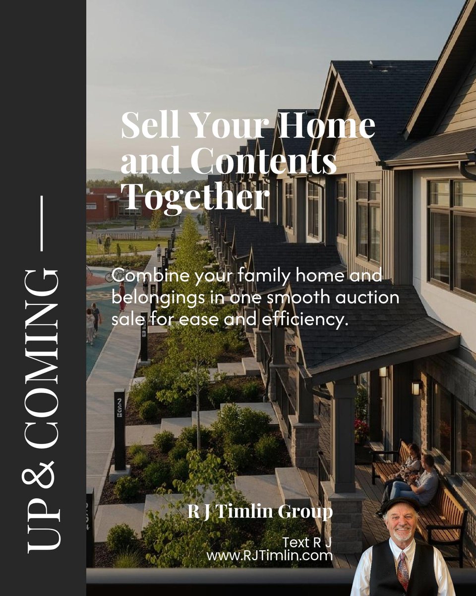RJTSellsHomes's tweet photo. Selling your family home and contents together through a unified auction service sparks competitive bidding, shortens the process, and often raises your total. 

Would you choose the simplicity of one coordinated sale? https://t.co/jV4tCKUQSd