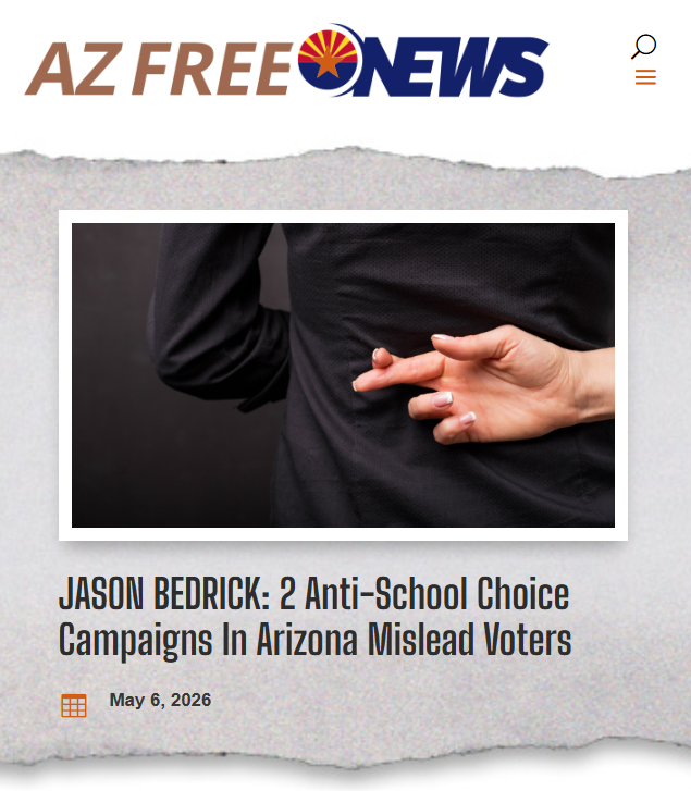 azfec's tweet photo. These are two different efforts to restrict school choice, plain and simple. And they’re being sold with misinformation to get signatures.

The truth: More than 100,000 Arizona families are using ESAs right now. These initiatives would make it harder—or impossible—for many of them to keep doing it.

The right answer is simple: #DeclineToSign.

Full Story: https://t.co/dJo90Y8rqW